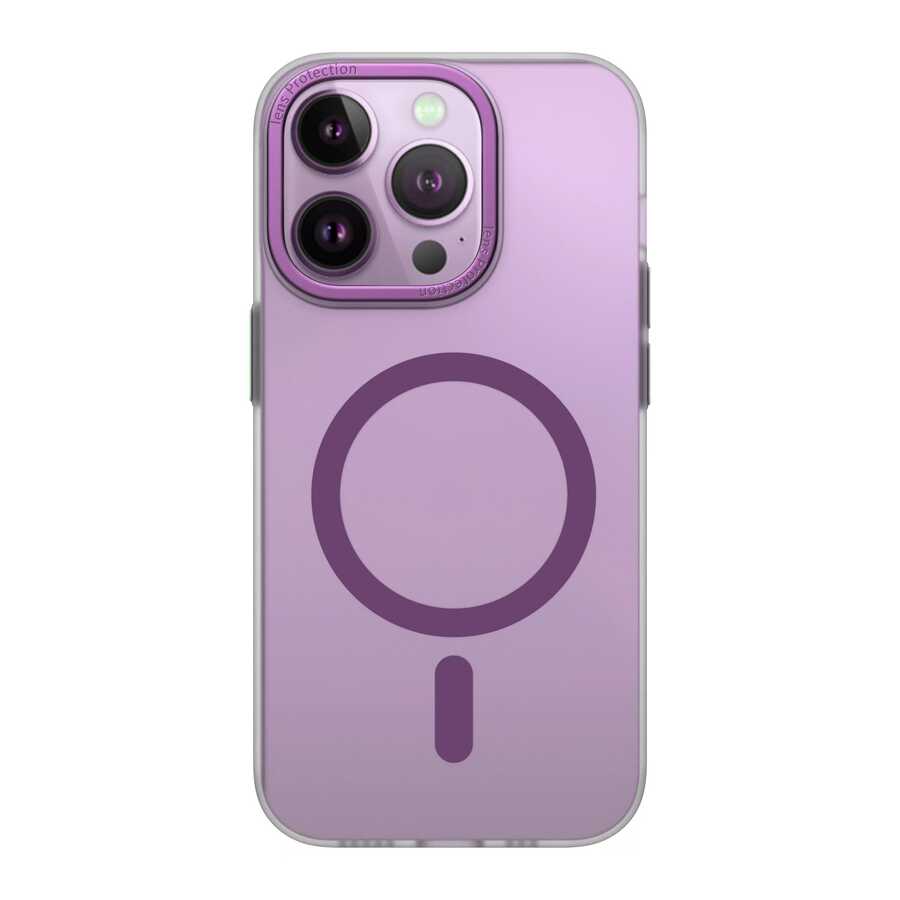 Wiwu Frosted iPhone 14 Pro Max Magnetic Buzlu Sert PC Telefon Kılıfı - 10 Wiwu Frosted iPhone 14 Pro Max Magnetic Buzlu Sert PC Telefon Kılıfı - 10